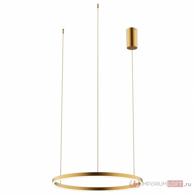 08213,33P(3000K) Подвесной светильник ТОР матовое золото d60 h110 Led 36W (3000K) от ImperiumLoft