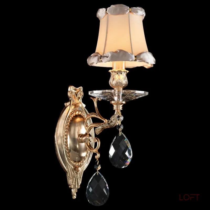 Бра Osgona Fiocco 701611 Цвет арматуры латунь Цвет плафонов кремовый от ImperiumLoft