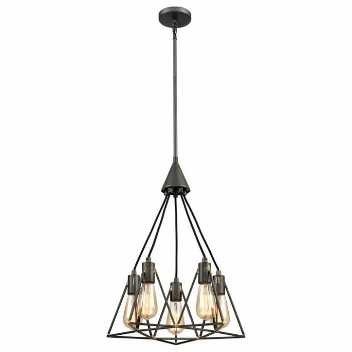 Подвесной светильник Vele Luce Storm 742 VL6136P05 Цвет арматуры коричневый Цвет плафонов коричневый от ImperiumLoft