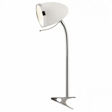Настольная лампа офисная Arte Lamp Cosy A6155LT-1WH Цвет арматуры хром Цвет плафонов хром от ImperiumLoft