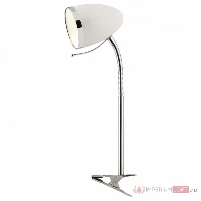 Настольная лампа офисная Arte Lamp Cosy A6155LT-1WH Цвет арматуры хром Цвет плафонов хром от ImperiumLoft