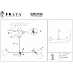 Люстра на штанге Freya FR5173PL-08BS