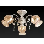 Люстра на штанге TopLight Miranda TL5690D-03WG Цвет арматуры золото Цвет плафонов янтарный от ImperiumLoft