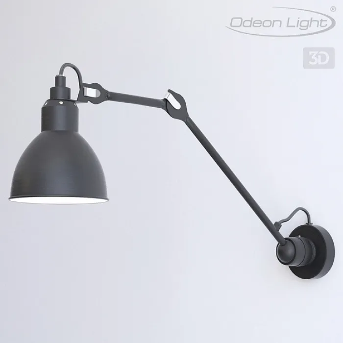 Бра Odeon Light Arta 4125/1WD Цвет арматуры черный Цвет плафонов черный от ImperiumLoft