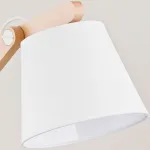 Настольная лампа декоративная Alfa Joga White 23978 Цвет плафонов белый Цвет арматуры коричневый