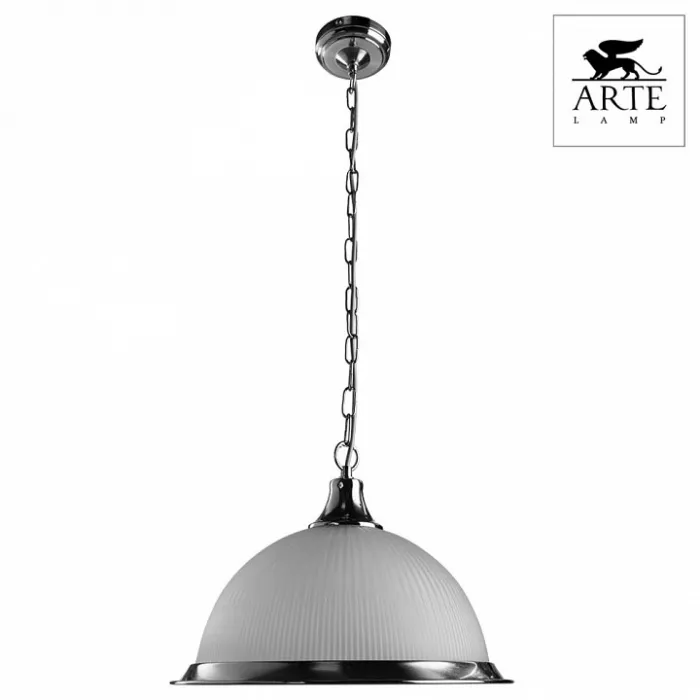 Подвесной светильник Arte Lamp American Diner A9366SP-1SS Цвет арматуры серебро Цвет плафонов прозрачный от ImperiumLoft