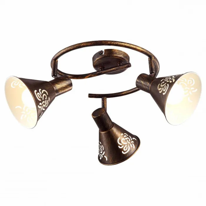 Спот Arte Lamp Cono A5218PL-3BR Цвет арматуры коричневый Цвет плафонов коричневый от ImperiumLoft
