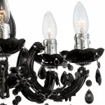 Подвесная люстра Globo Cuimbra II 63110-5 Цвет арматуры хром Цвет плафонов черный от ImperiumLoft