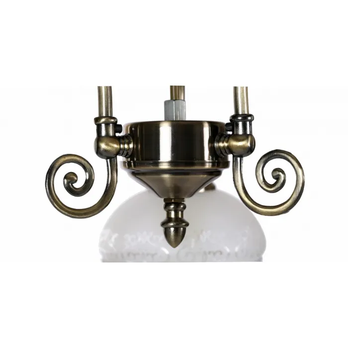 Подвесная люстра Arte Lamp Victoriana A3191LM-3AB Цвет арматуры бронза Цвет плафонов белый от ImperiumLoft