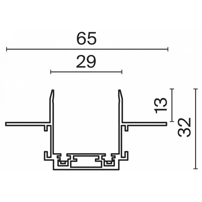 Трек встраиваемый Maytoni Busbar trunkings Radity TRA084MP-12B от ImperiumLoft