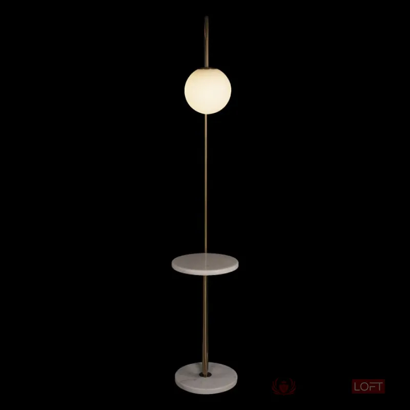 Стол журнальный с торшером Loft it Sonni 10145 Gold от ImperiumLoft