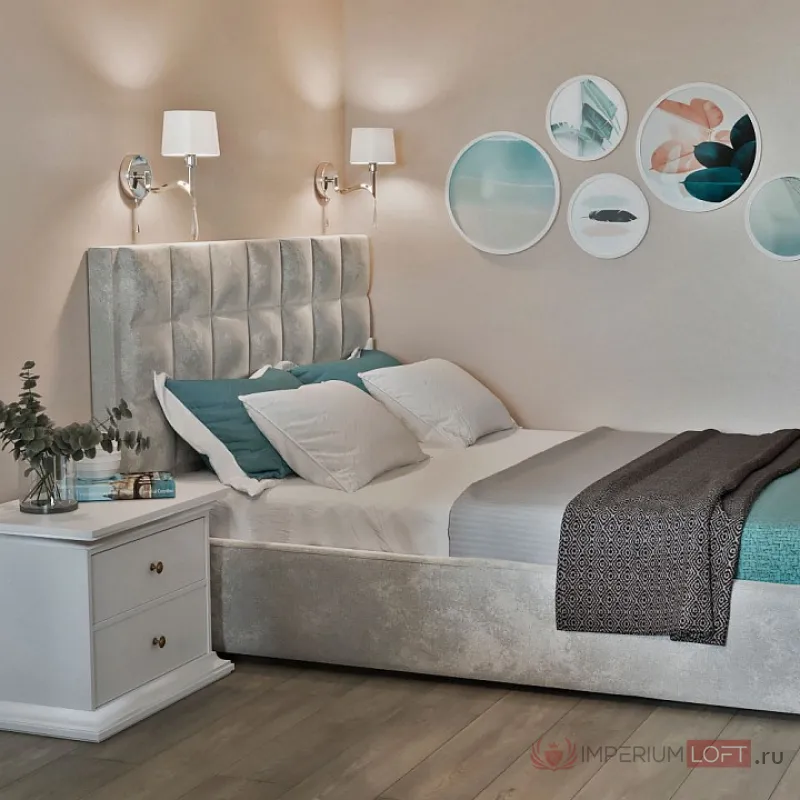 Бра Eurosvet Madera 10127/1 хром/прозрачный хрусталь Strotskis (10093/1) от ImperiumLoft
