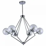 Люстра на штанге Stilfort Campilo 2037/09/06P Цвет плафонов прозрачный Цвет арматуры хром от ImperiumLoft