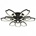 Накладной светильник Ambrella Original 4 FA581/6+3 BK черный 162W 700*640*120 (ПДУ РАДИО 2.4G) Цвет арматуры черный Цвет плафонов черный