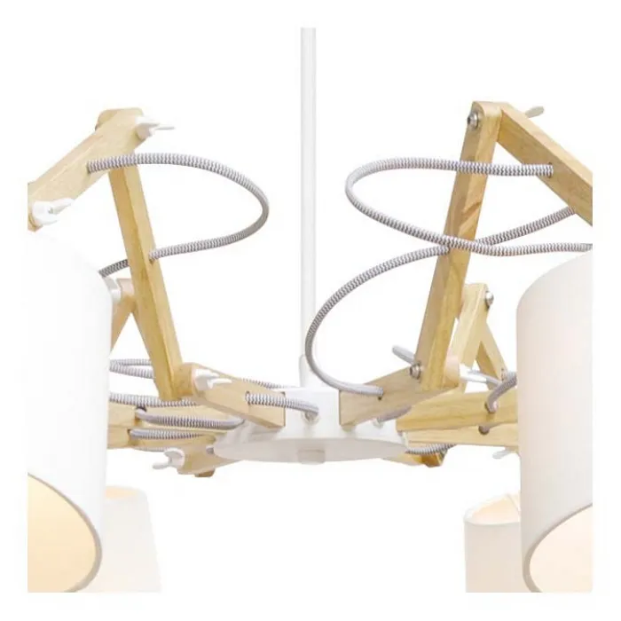 Подвесная люстра Arte Lamp Pinocchio A5700LM-8WH Цвет арматуры белый Цвет плафонов белый от ImperiumLoft