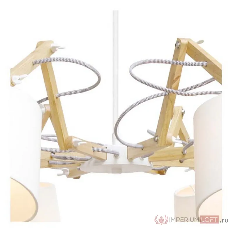 Подвесная люстра Arte Lamp Pinocchio A5700LM-8WH Цвет арматуры белый Цвет плафонов белый от ImperiumLoft