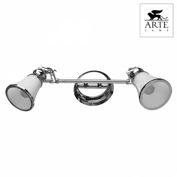 Спот Arte Lamp Vento A9231AP-2CC Цвет арматуры хром Цвет плафонов белый от ImperiumLoft