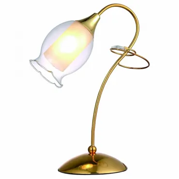 Настольная лампа декоративная Arte Lamp Mughetto A9289LT-1GO Цвет арматуры золото Цвет плафонов прозрачный от ImperiumLoft