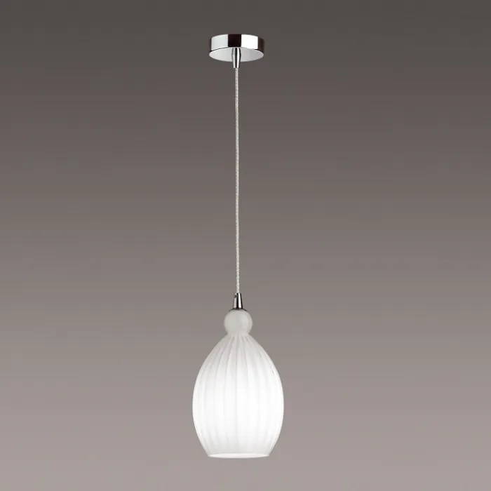 Подвесной светильник Odeon Light Storzo 4775/1 Цвет плафонов белый Цвет арматуры хром от ImperiumLoft