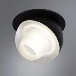 Встраиваемый светильник Arte Lamp Deneb A7249PL-1BK Цвет арматуры Черный Цвет плафонов Серый