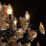 Подвесная люстра MW-Light Розенхейм 615011708 Цвет арматуры черный Цвет плафонов золото от ImperiumLoft