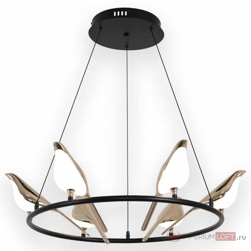 08446-6A,33 Люстра Арси черный/золото d65 h150 Led 6*10W (4000K) от ImperiumLoft
