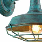 Бра Arte Lamp Ferrico A9183AP-1BG Цвет арматуры Зеленый Цвет плафонов зеленый