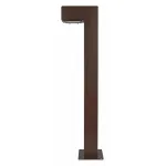 Наземный низкий светильник Тор II V10211 Цвет арматуры коричневый Цвет плафонов белый от ImperiumLoft