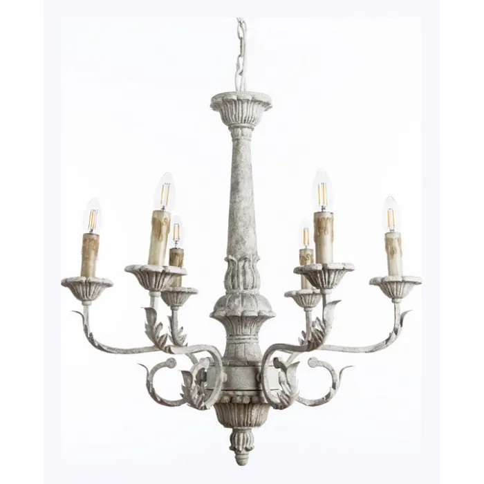 Подвесная люстра Divinare Monica 7057/01 LM-6 Цвет арматуры серый Цвет плафонов черный от ImperiumLoft