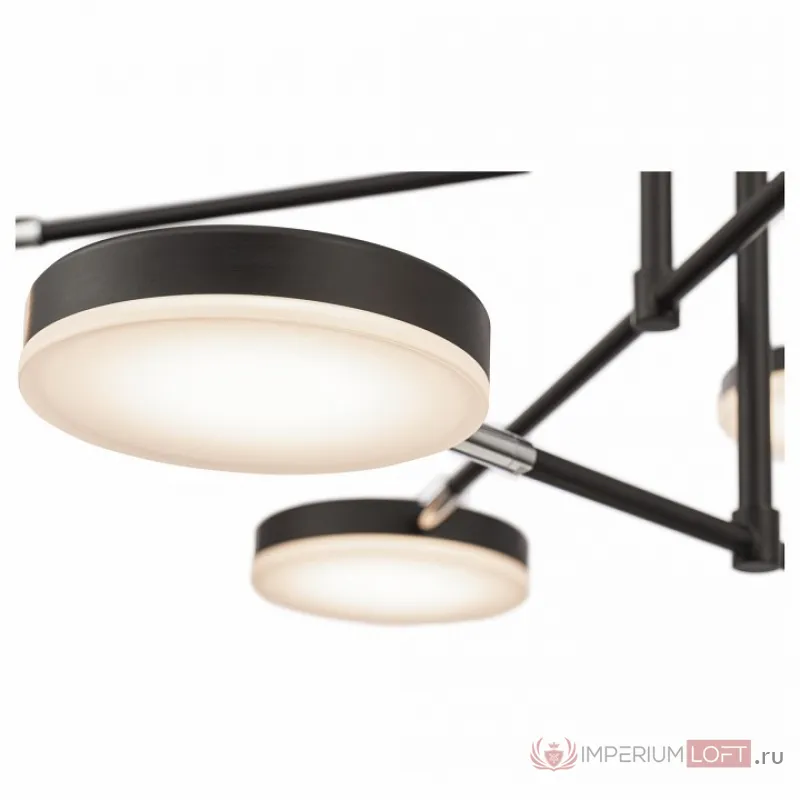 Светильник на штанге Maytoni Fad MOD070PL-L38B3K Цвет арматуры черный Цвет плафонов белый от ImperiumLoft