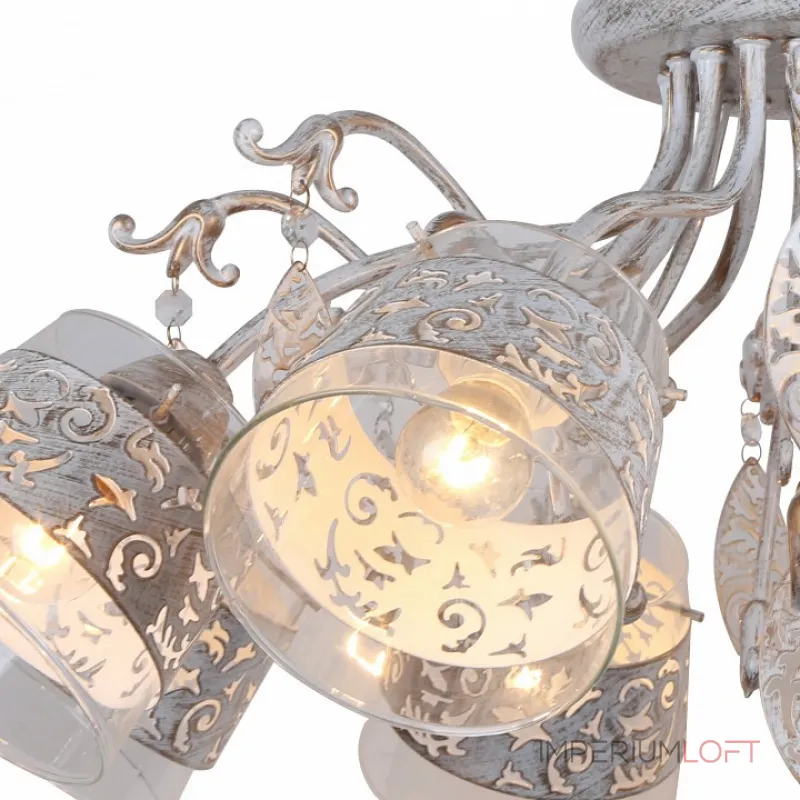 Потолочная люстра Arte Lamp Calice A9081PL-8WG Потолочная люстра Arte Lamp Calice A9081PL-8WG