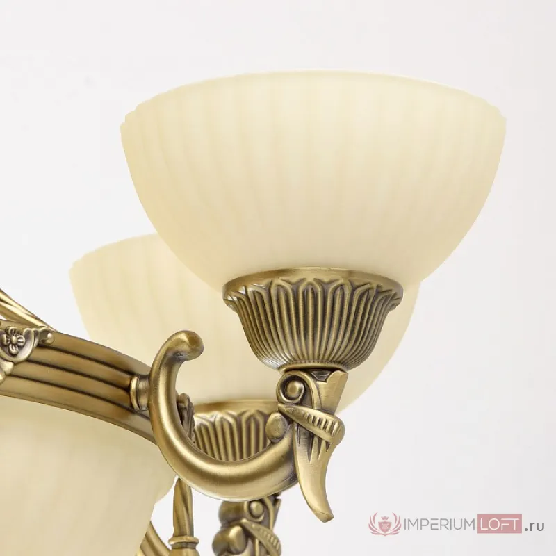 Подвесная люстра MW-Light Афродита 1 317010809 Цвет арматуры бронза Цвет плафонов кремовый от ImperiumLoft