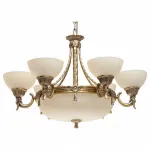 Подвесная люстра MW-Light Афродита 1 317010809 Цвет арматуры бронза Цвет плафонов кремовый от ImperiumLoft