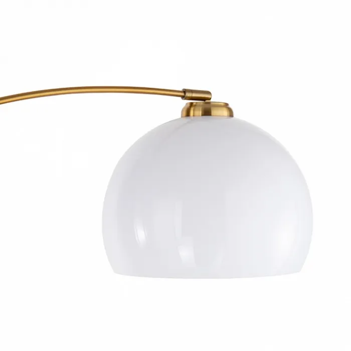 Торшер Arte Lamp Paolo A5822PN-1PB Цвет арматуры Коричневый Цвет плафонов Белый от ImperiumLoft