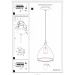 Подвесной светильник Eglo Coretto 92716 от ImperiumLoft