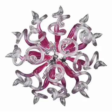 Накладной светильник Lightstar Medusa 890652 Цвет арматуры хром Цвет плафонов розовый