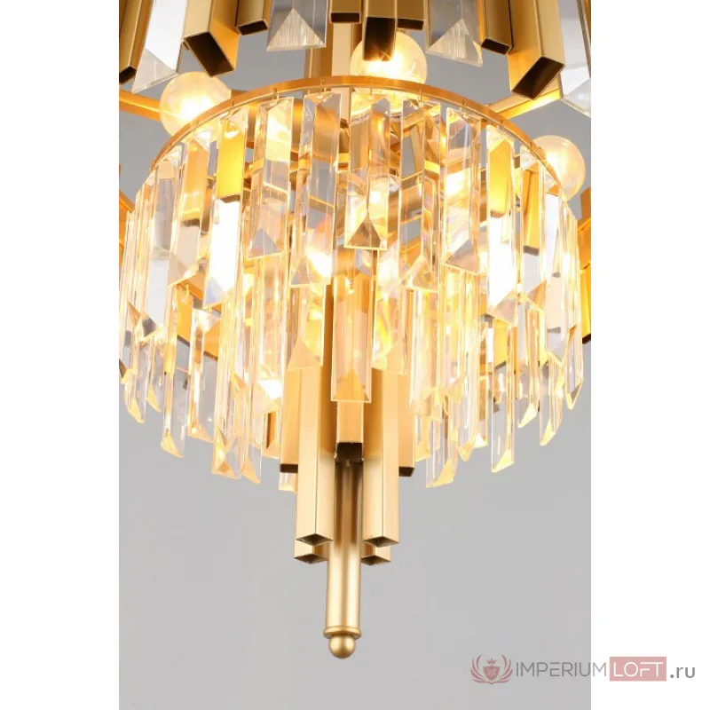 Подвесной светильник Omnilux Gaeta OML-69703-06 Цвет арматуры золото Цвет плафонов золото от ImperiumLoft