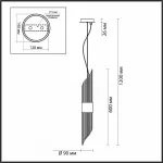 Подвесной светильник Odeon Light Flambi 4847/2 Цвет плафонов золото Цвет арматуры золото от ImperiumLoft