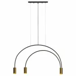 Подвесной светильник Loft it Volta 5043-3 Цвет арматуры черный Цвет плафонов бронза от ImperiumLoft