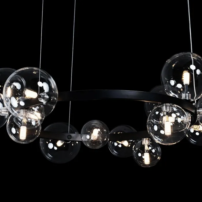 Подвесной светильник Loft it Molecule 10023/850 Цвет арматуры черный Цвет плафонов прозрачный от ImperiumLoft