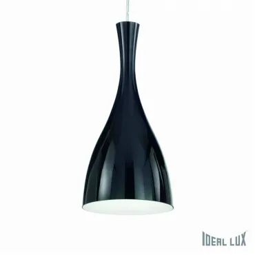 Подвесной светильник Ideal Lux Olimpia OLIMPIA SP1 NERO Цвет арматуры хром Цвет плафонов черный