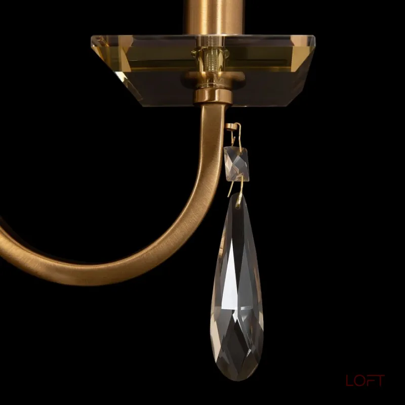 Бра Freya Forte FR1006WL-02G Цвет арматуры золото Цвет плафонов прозрачный