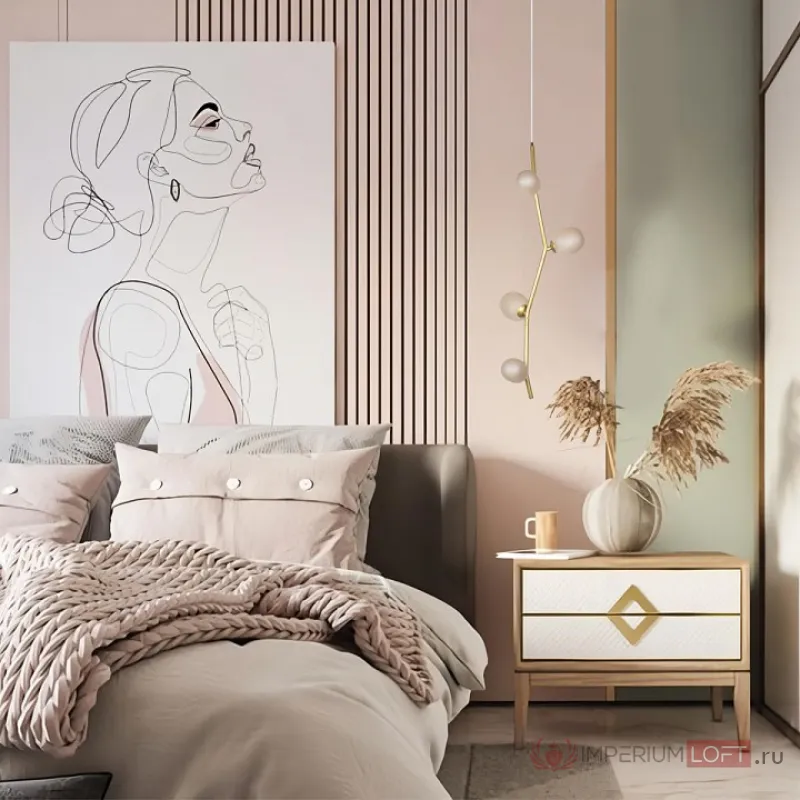 Подвесной светильник Loft it Sakura 10212/4P Gold от ImperiumLoft