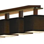 Подвесной светильник Lussole Montone LSF-2573-04 Цвет арматуры хром Цвет плафонов черный от ImperiumLoft