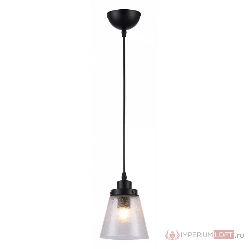 Подвесной светильник Rivoli Spartacus P1 BK Б0038086 Цвет арматуры черный Цвет плафонов прозрачный от ImperiumLoft