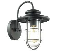 Светильник на штанге Odeon Light Helm 4171/1W Цвет арматуры черный Цвет плафонов прозрачный