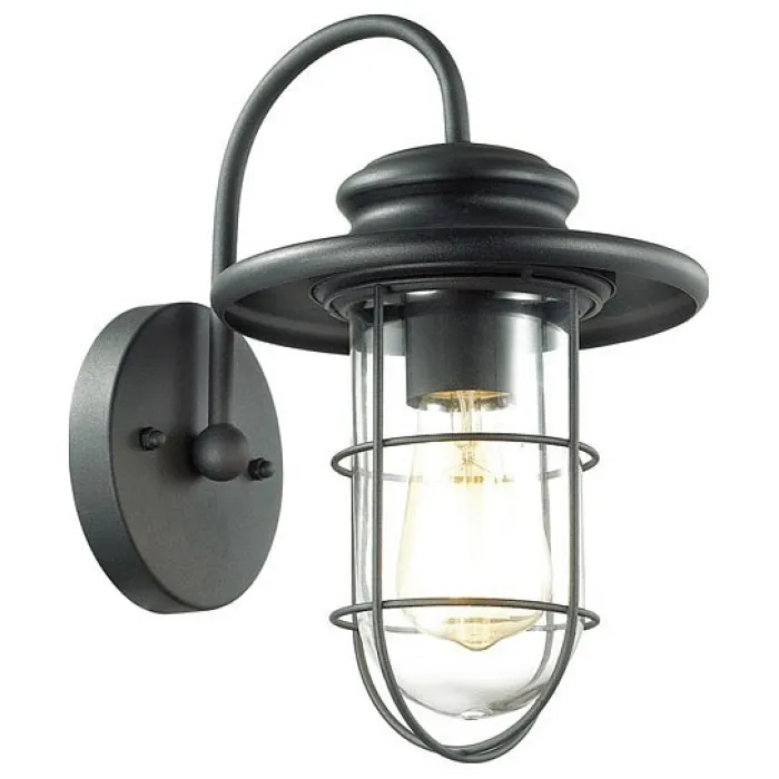 Светильник на штанге Odeon Light Helm 4171/1W Цвет арматуры черный Цвет плафонов прозрачный от ImperiumLoft