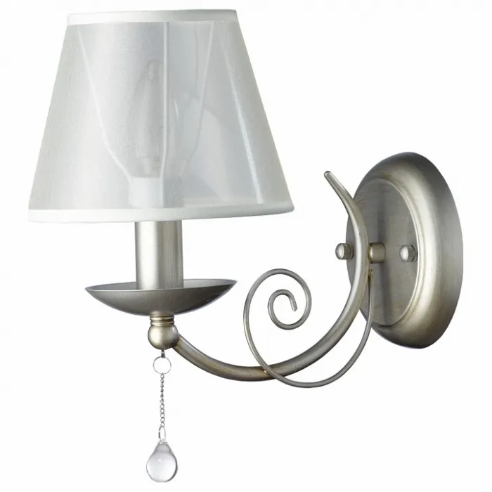 Бра MW-Light Глория 3 328020901 Цвет плафонов кремовый Цвет арматуры серебро от ImperiumLoft
