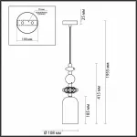 Подвесной светильник Odeon Light Candy 1 4861/1B Цвет плафонов белый Цвет арматуры золото от ImperiumLoft