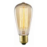 Лампа накаливания Arte Lamp Bulbs E27 60Вт 2700K ED-ST64-CL60 Цвет арматуры золото Цвет плафонов янтарный